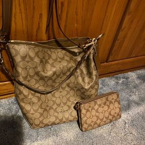 Coach Duffel & matching large wristlet